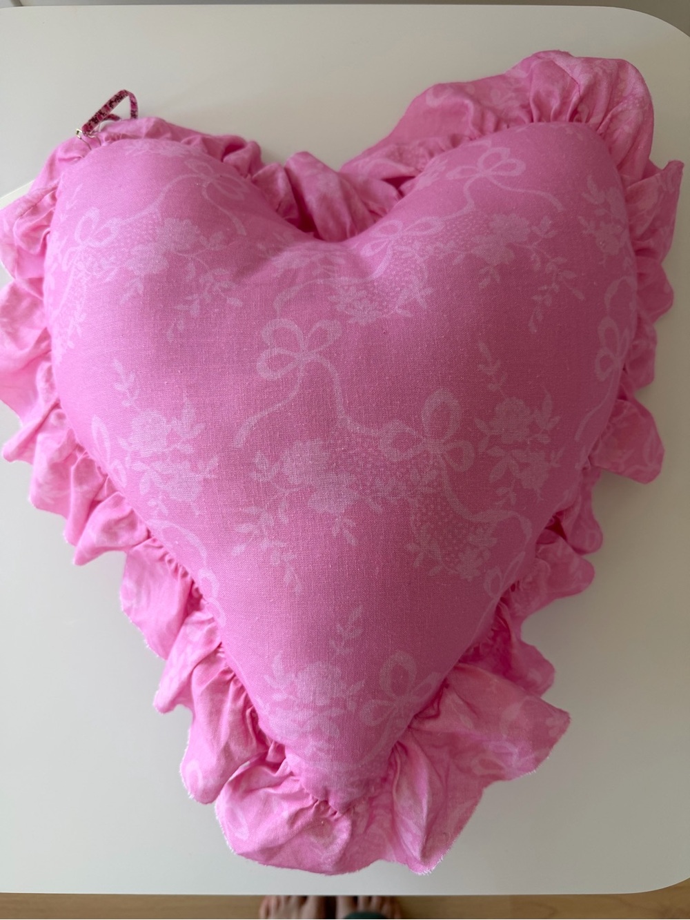 Love Shack Fancy Heart Pillow NWT